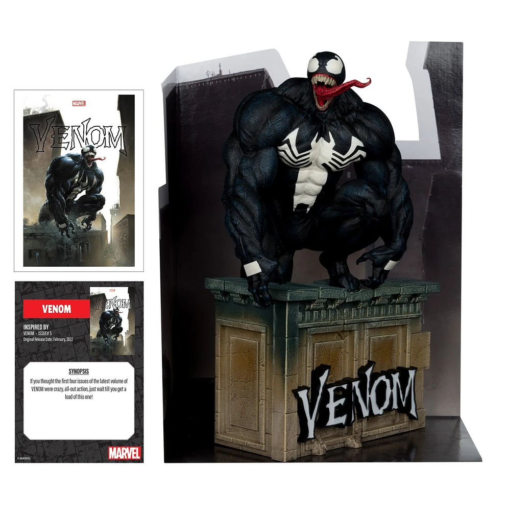 Marvel Venom 1:6th Scale Collectible with Scene & Comic (Venom #5) 