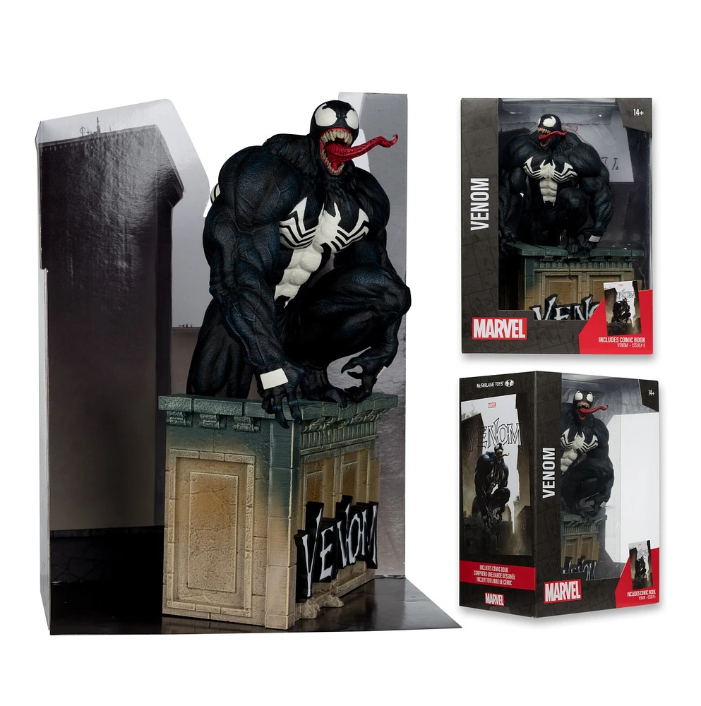 Marvel Venom 1:6th Scale Collectible with Scene & Comic (Venom #5) 