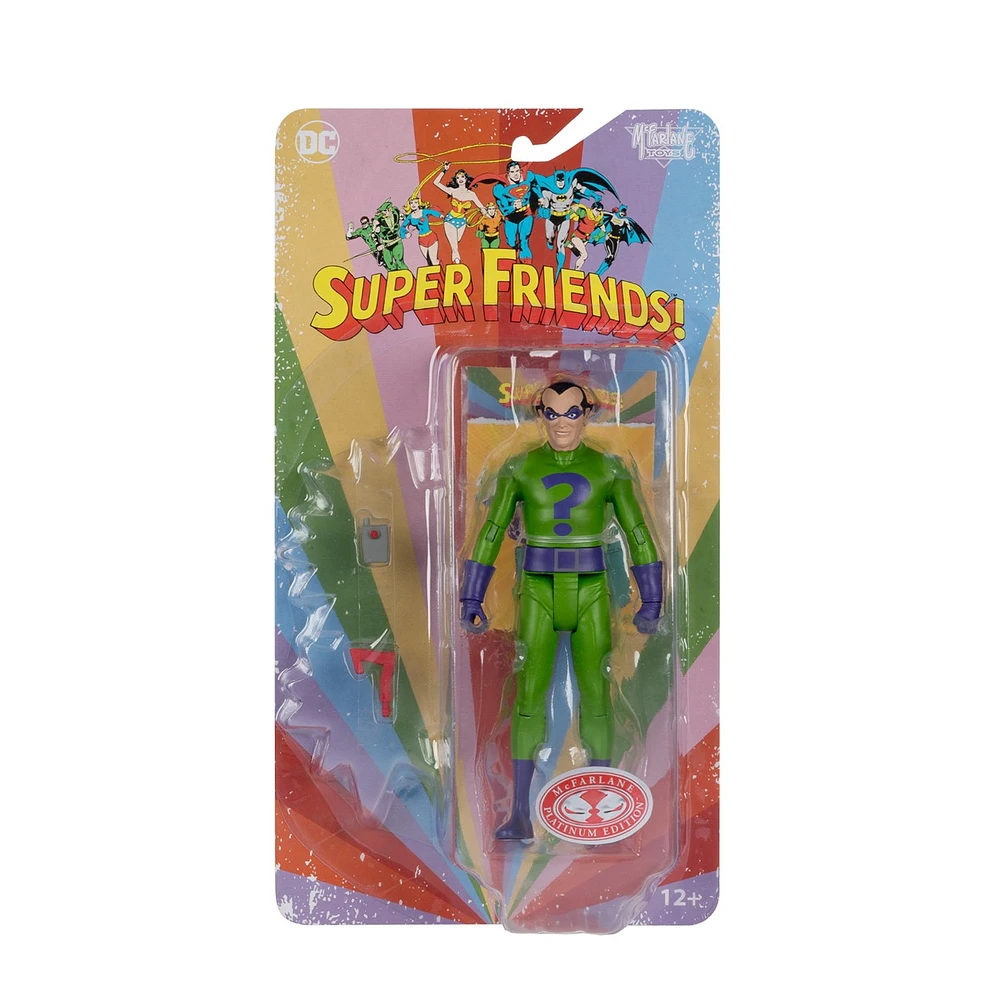 DC Retro Riddler (Super Friends) 6-Inch Action Figure (Red Platinum Edition) 