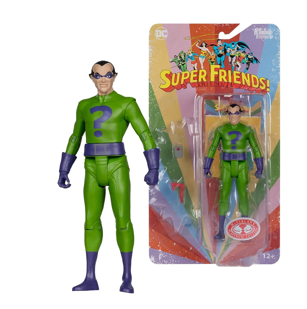 DC Retro Riddler (Super Friends) 6-Inch Action Figure (Red Platinum Edition) 