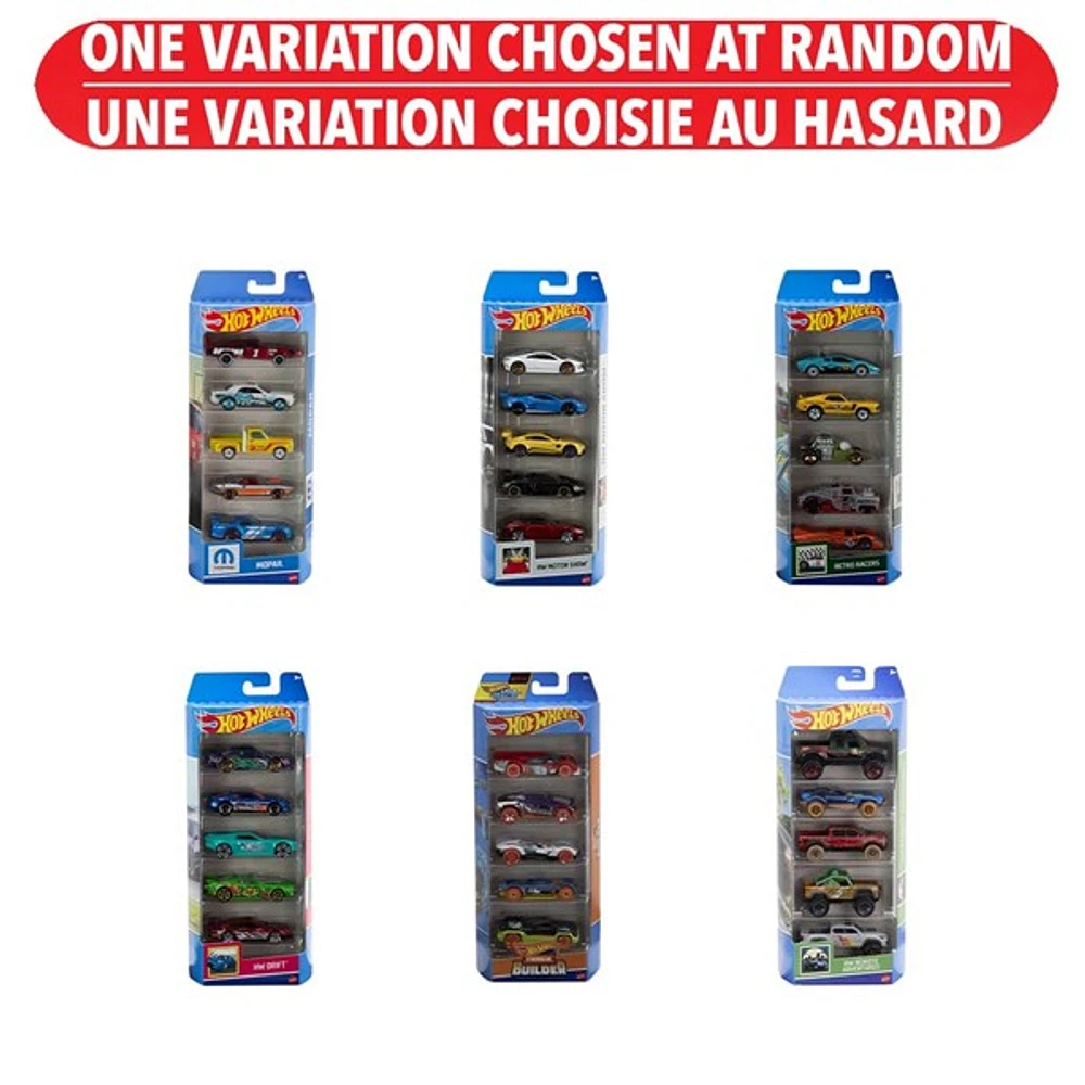 Hot Wheels 5 pack - Assortie – Une variation choisie au hasard