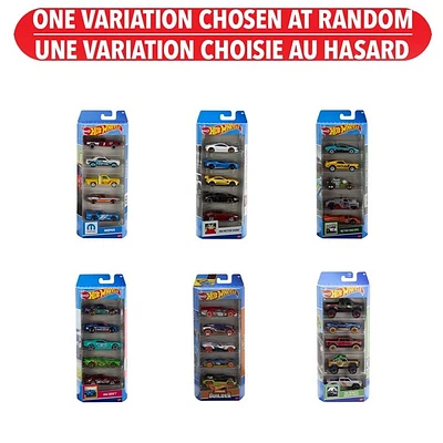 Hot Wheels 5 pack - Assortie – Une variation choisie au hasard