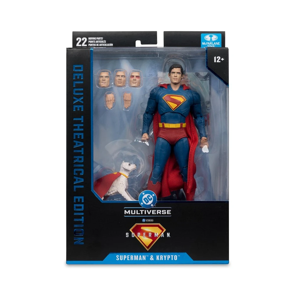 DC Multiverse Superman and Krypto (Superman Movie) 7in Action Figure (Deluxe Theatrical Edition) 