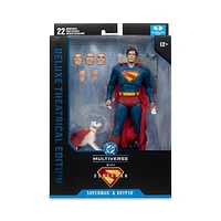 DC Multiverse Superman and Krypto (Superman Movie) 7in Action Figure (Deluxe Theatrical Edition) 