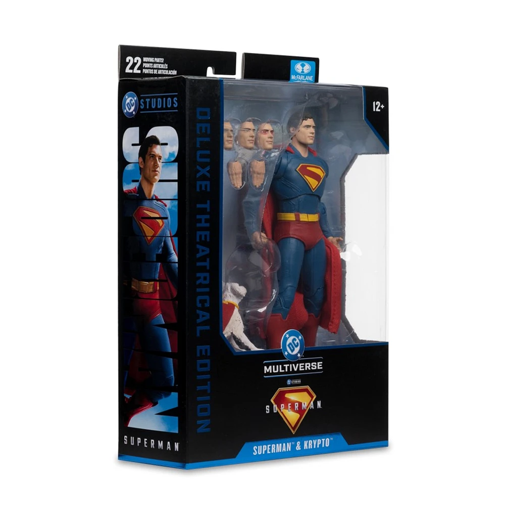DC Multiverse Superman and Krypto (Superman Movie) 7in Action Figure (Deluxe Theatrical Edition) 