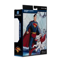 DC Multiverse Superman and Krypto (Superman Movie) 7in Action Figure (Deluxe Theatrical Edition) 