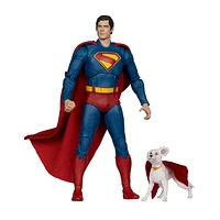 DC Multiverse Superman and Krypto (Superman Movie) 7in Action Figure (Deluxe Theatrical Edition) 