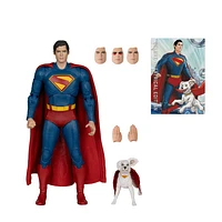 DC Multiverse Superman and Krypto (Superman Movie) 7in Action Figure (Deluxe Theatrical Edition) 