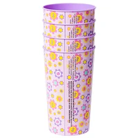 Hello Kitty Flower Badge Cup Set, 4pc 