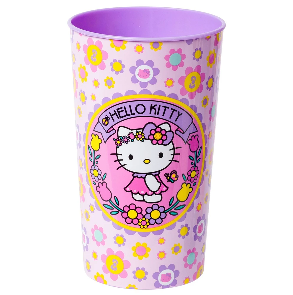 Hello Kitty Flower Badge Cup Set, 4pc 