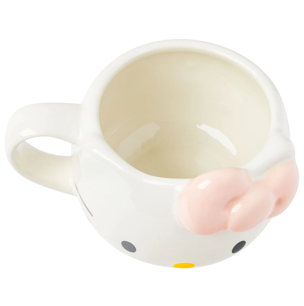 Tasse Hello Kitty avec nœud pêche 
