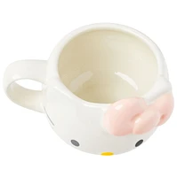 Tasse Hello Kitty avec nœud pêche 