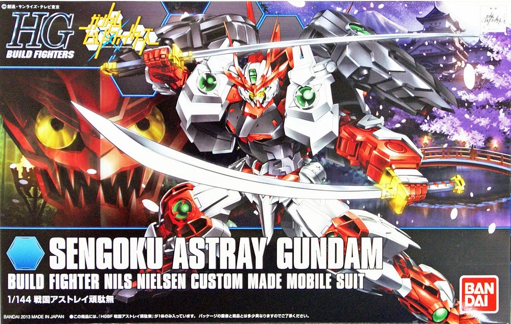 Bandai Hg Build Fighters 007 Sengoku Astray Gundam 1/144 Scale Model Kit 