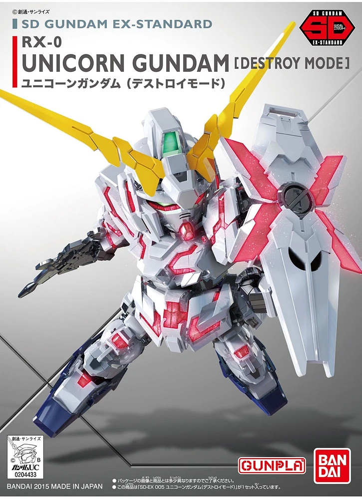 Gundam EX Standard Unicorn Gundam (Destroy Mode) SD 