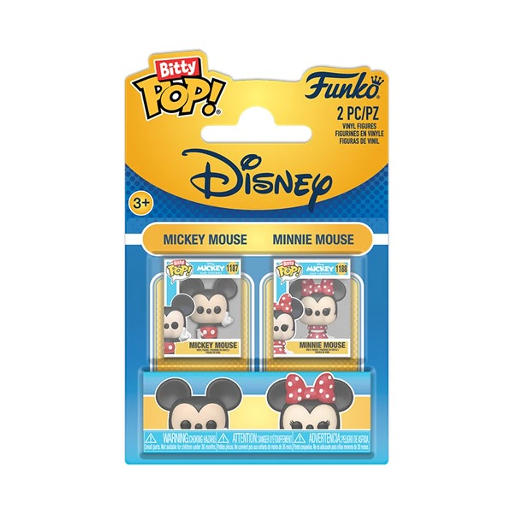 Bitty POP! Disney Mickey & Minnie Mouse 2-Pack
