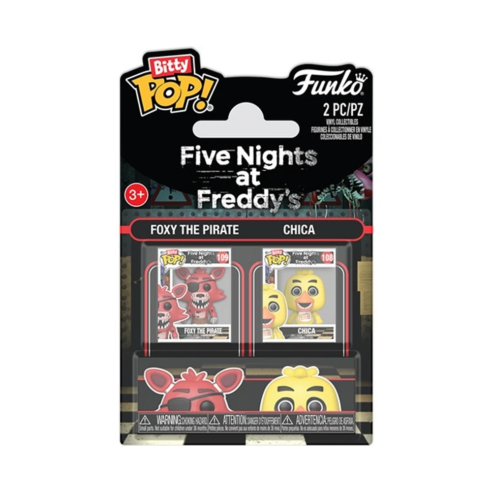 Bitty POP! Five Nights at Freddy's Foxy the Pirate & Chica the Chicken 2-Pack