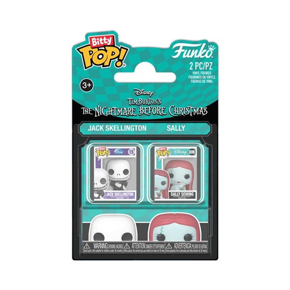 Bitty POP! Disney The Nightmare Before Christmas Jack Skellington & Sally Sewing 2-Pack