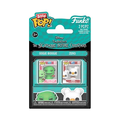 Bitty POP! Disney The Nightmare Before Christmas Oogie Boogie & Zero 2-Pack 