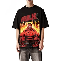 T-shirt Hulk rouge