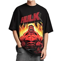 T-shirt Hulk rouge