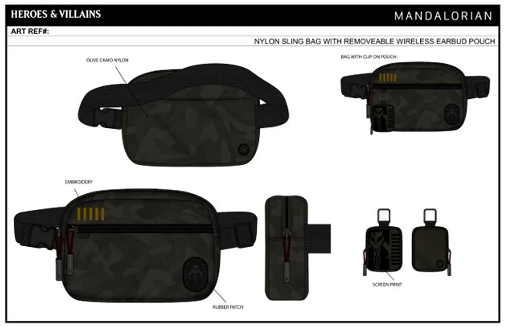 Mandalorian Camo Belt Bag