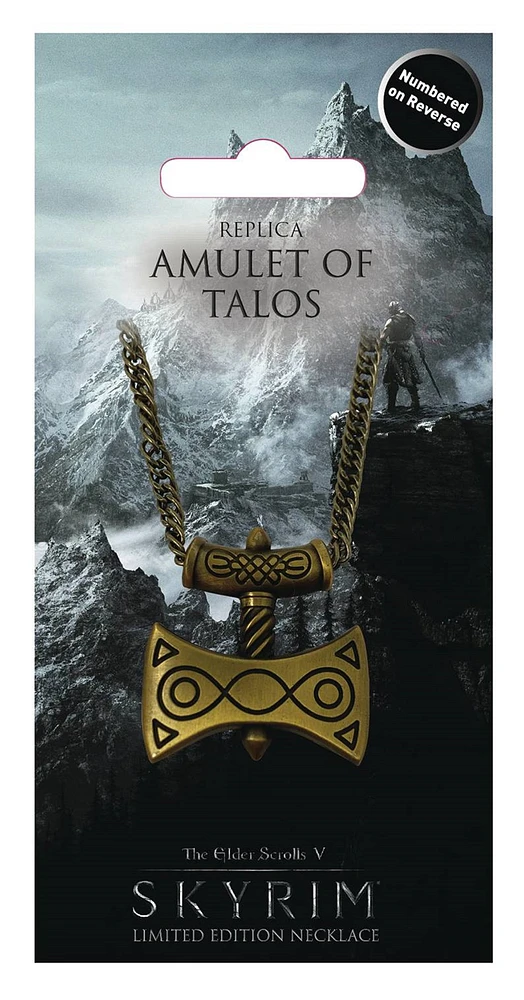 Elder Scrolls V Skyrim Replica Amulet Talos Ltd Ed Necklace 