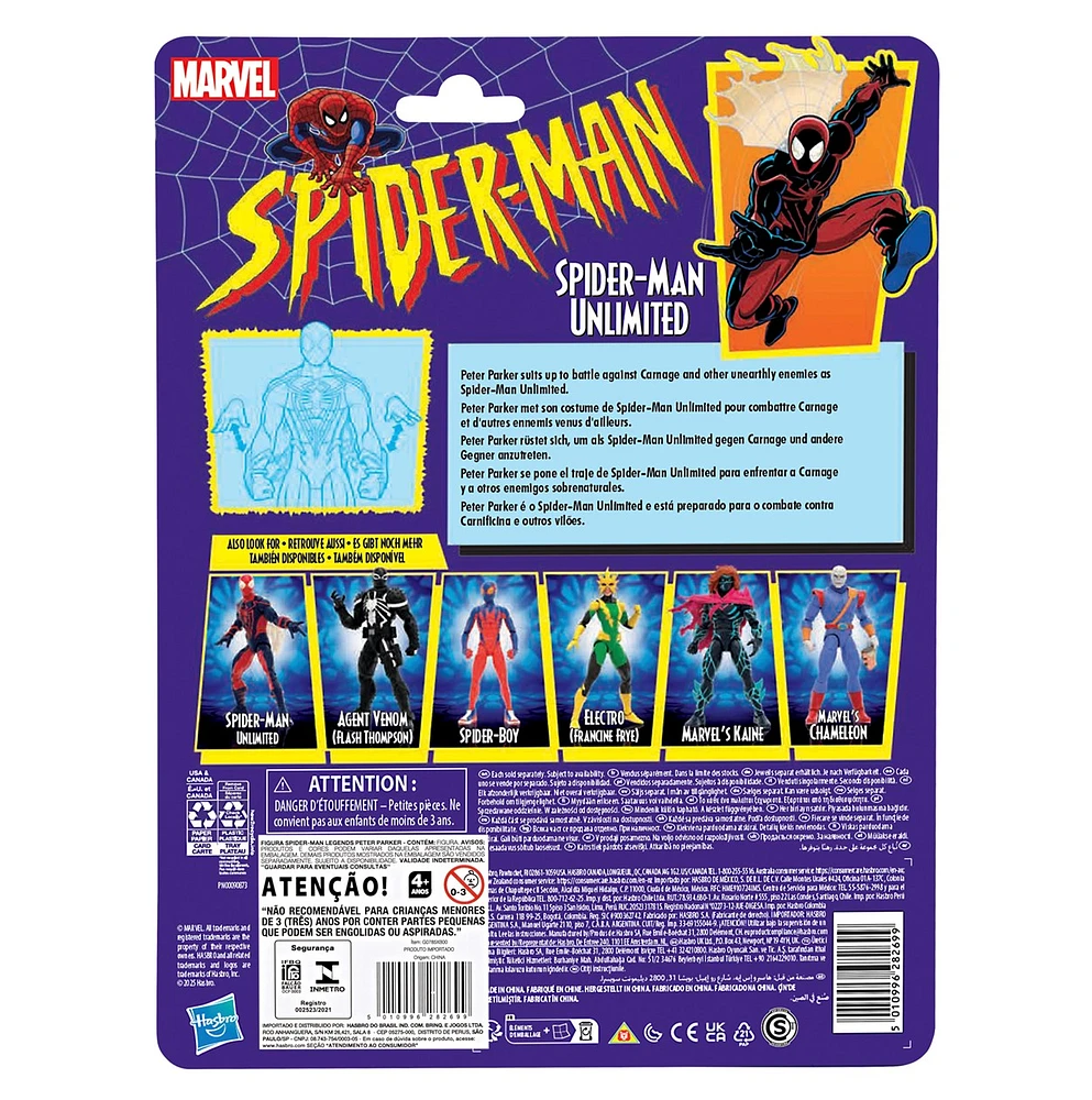 Marvel Legends Series Spider-Man Unlimited Comics Action Figure 