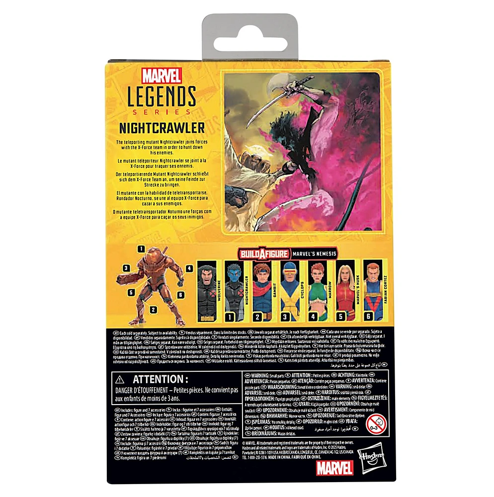 Marvel Legends Series Nightcrawler Comics Action Figure 