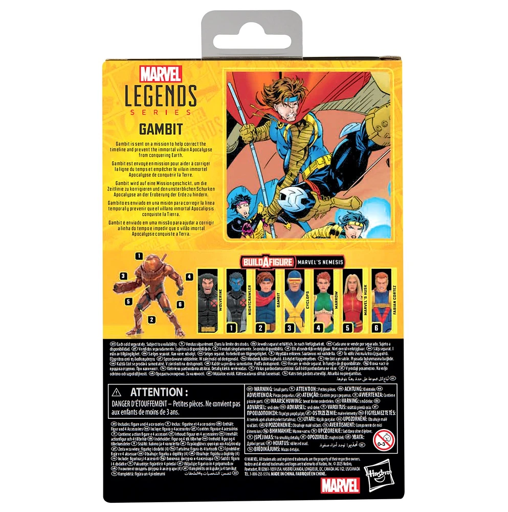 Marvel Legends Series Gambit Comics Action Figure 