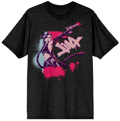 T-shirt noir Arcane Jinx
