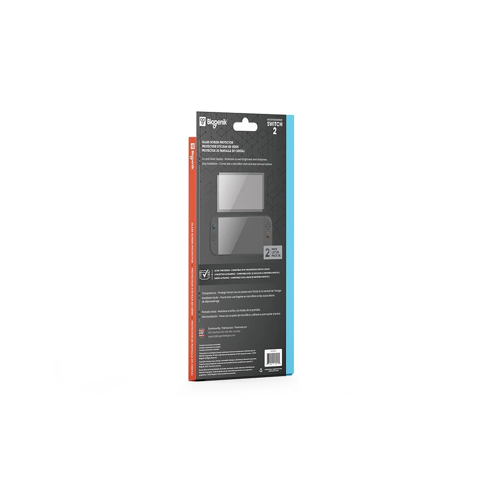 Tempered Glass Screen Protector 2 Pack Nintendo Switch 2 