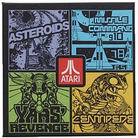 Décoration murale sur toile de 12 pouces avec collage de jeux rétro Atari 