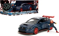 Jada Toys 2016 Subaru WRX STI w/Yuji Itadori Die-Cast Figure, Jujutsu Kaisen 1:24 Scale 