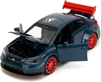 Jada Toys 2016 Subaru WRX STI w/Yuji Itadori Die-Cast Figure, Jujutsu Kaisen 1:24 Scale 
