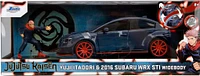 Jada Toys 2016 Subaru WRX STI w/Yuji Itadori Die-Cast Figure, Jujutsu Kaisen 1:24 Scale 