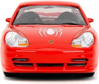 Jada Hollywood Rides Spider-Man Porsche 911 GT3 RS 1:32 – Die-Cast Vehicle Paint, Opening Doors Marvel Theme – Red/Blue