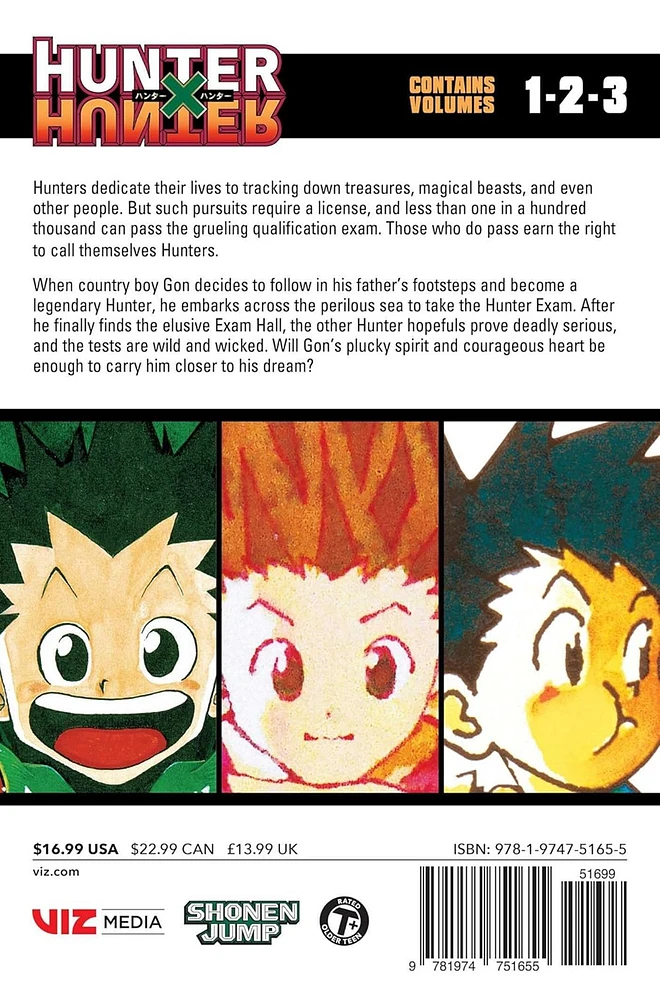 Manga Hunter x Hunter (3-in-1 Edition), Vol. 1: (Includes vols. 1, 2 & 3) - Paperback 
