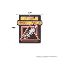 Panneau en métal de 11 pouces avec logo Atari Missile Command 