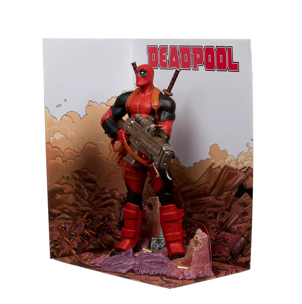 Marvel Deadpool 1:6th Scale Collectible with Scene & Comic (Deadpool #1) 