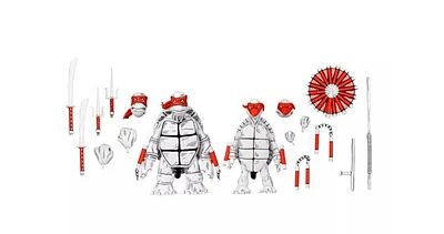 NECA Teenage Mutant Ninja Turtles Black and White First Turtles 7" Action Figures - 2 Pack 