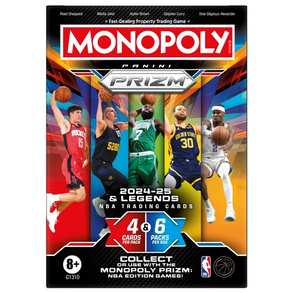 Monopoly Panini Prizm: 2024-25 and Legends NBA Trading Cards Booster Box