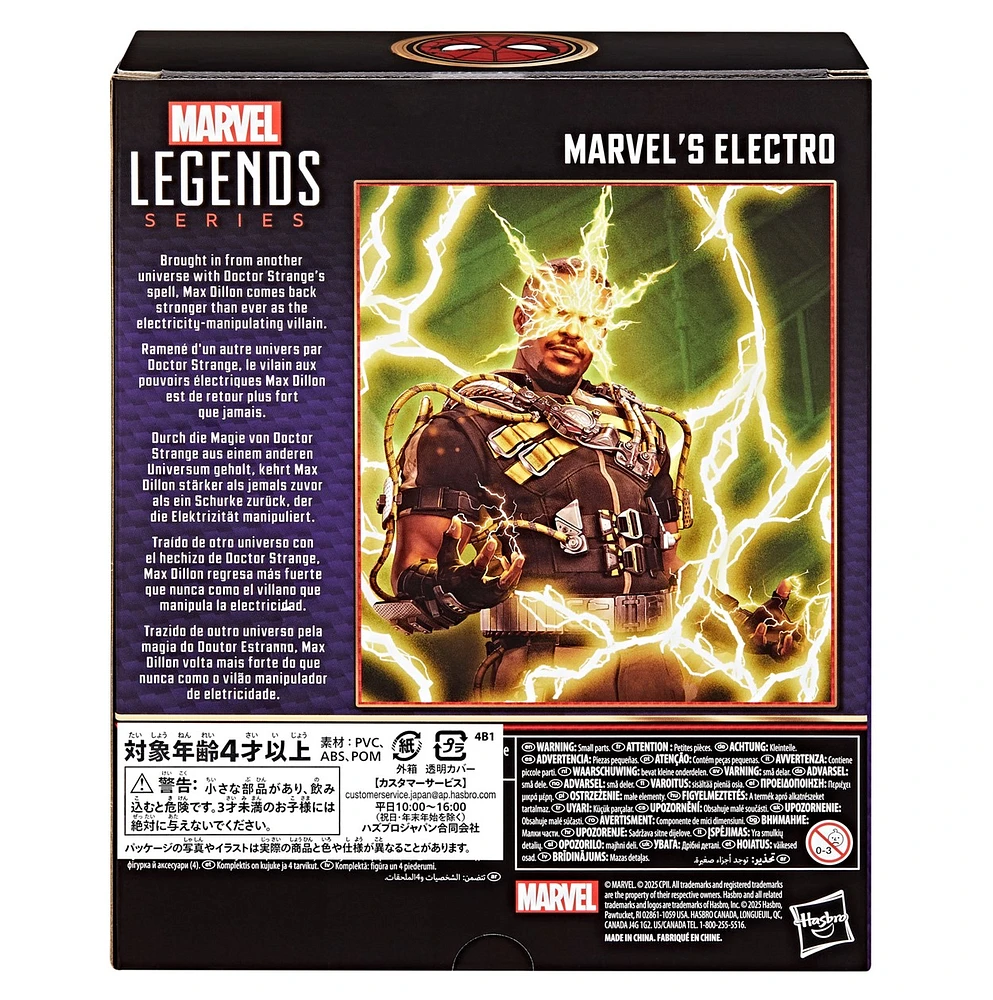 Marvel Legends Series Marvel’s Electro, Spider-Man: No Way Home Collectible 6 Inch Action Figure 