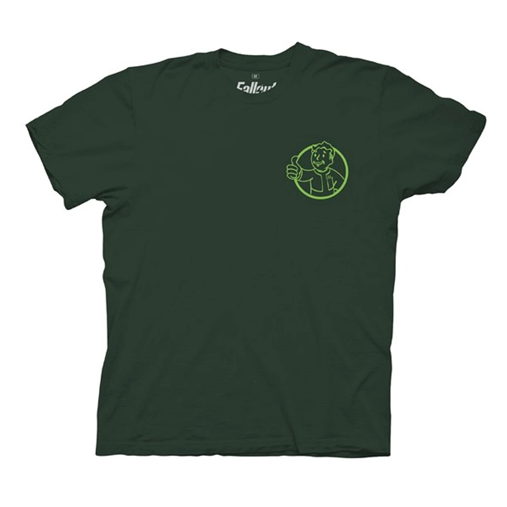 T-shirt vert double face Fallout Packing