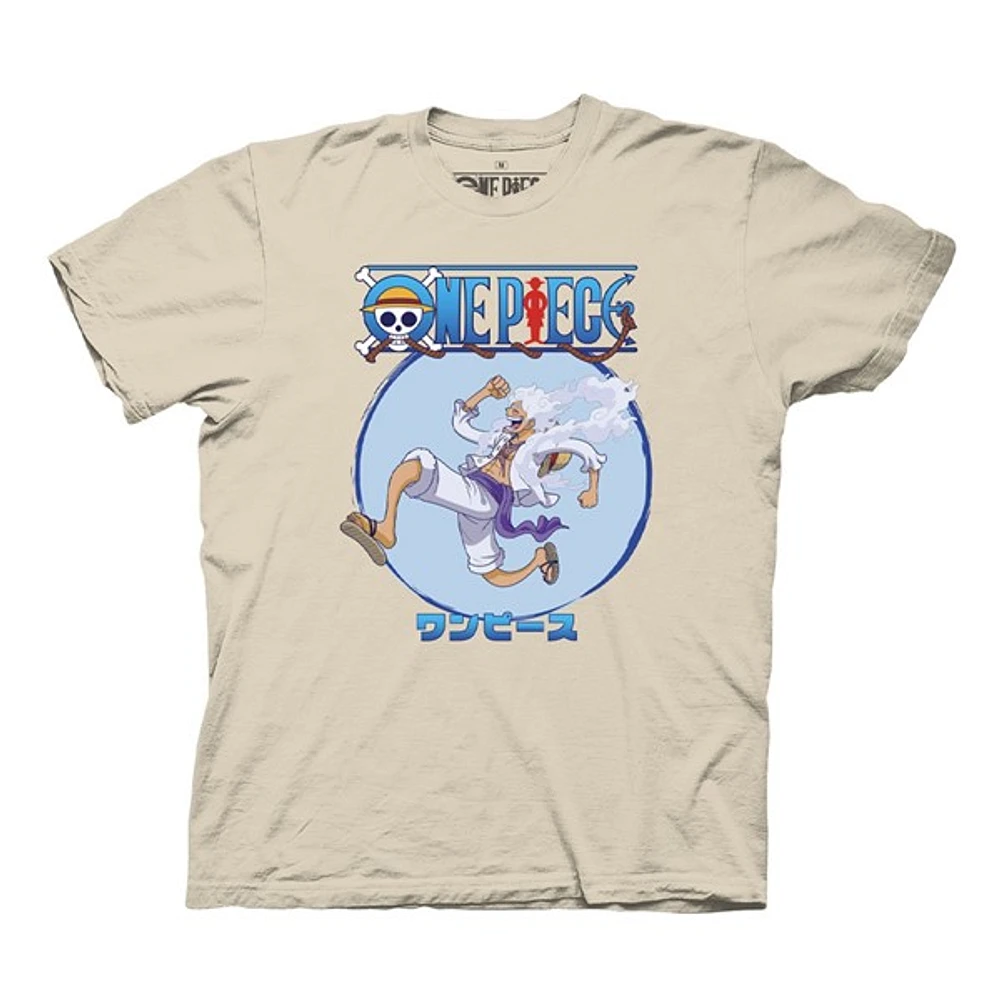 One Piece: Luffy Gear 5 Beige Tee