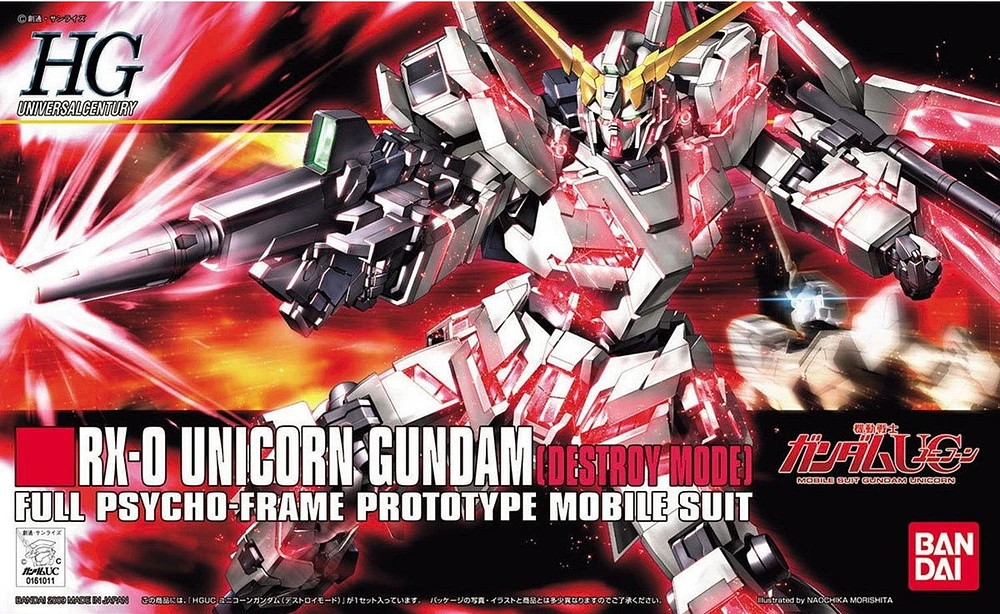 Bandai Hobby Hguc 1/144 Rx-0 Unicorn Gundam Destroy Mode 