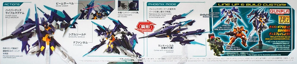Bandai HG Build Divers 001 Gundam Age II Magnum 1/144 Scale Kit 