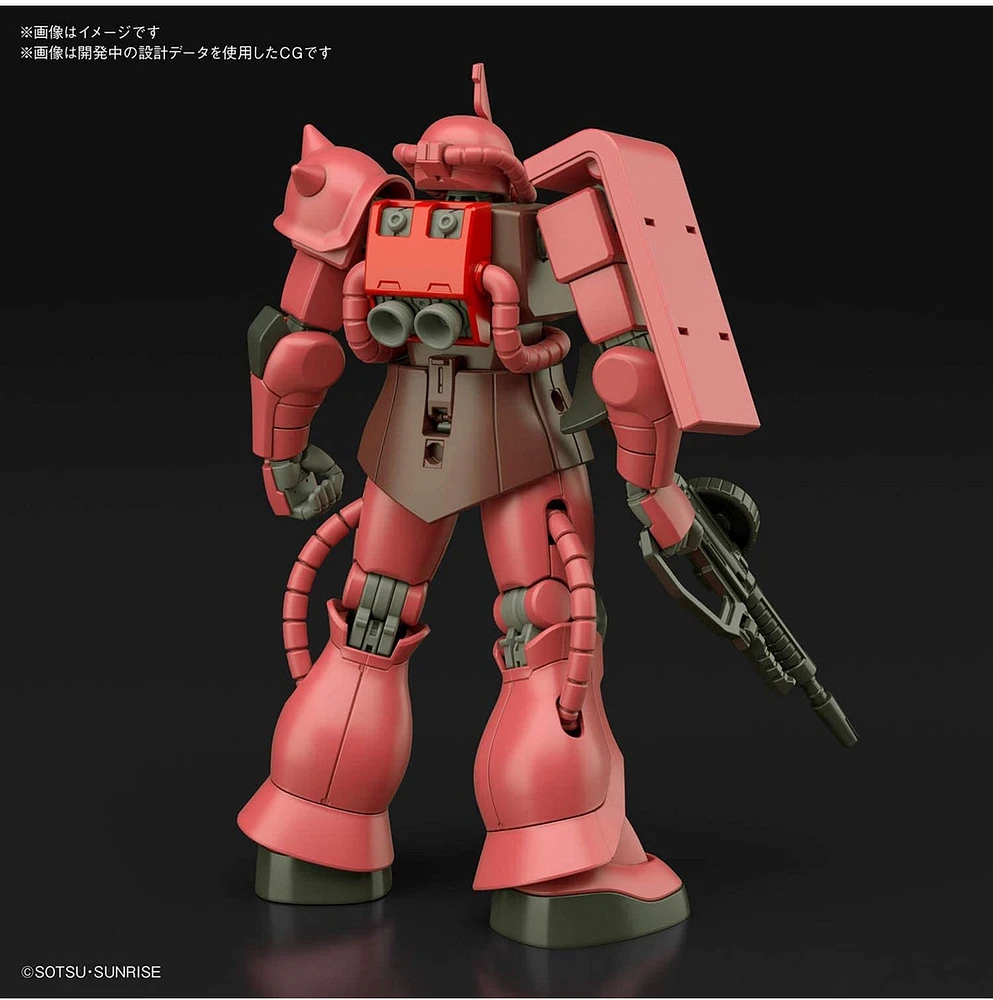Bandai HGUC 234 Gundam Char's Custom Zaku II 1/144 Scale Kit 