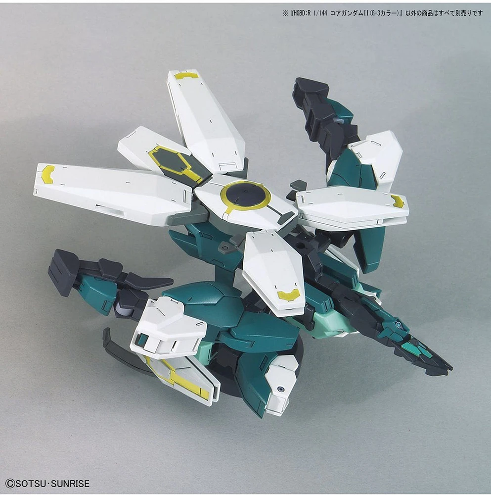 Bandai 1/144 HGBD:R Core Gundam II [G-3 Color] model kit 