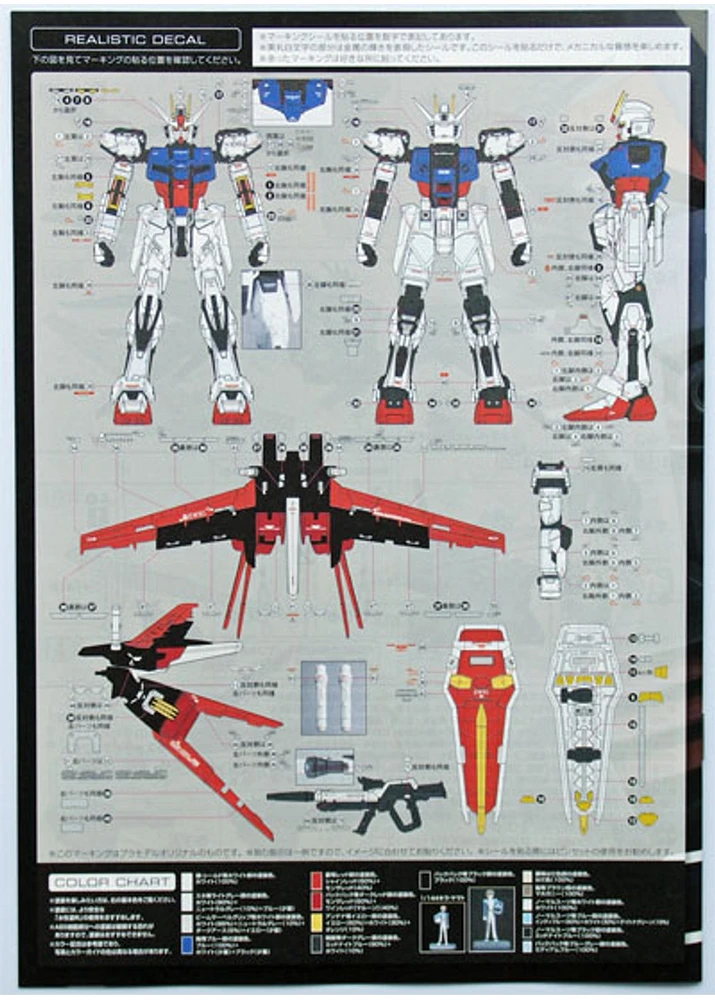 Bandai RG 03 AILE STRIKE Gundam GAT-X105 1/144 Scale Kit 
