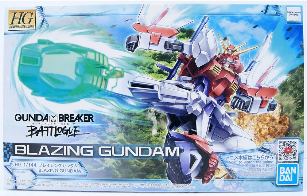 Bandai Gundam Breaker Battlogue HG 1/144 Blazing Gundam Plastic Model Kit 